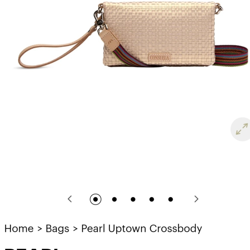 Consuela Tan Crossbody Bag with Textured Design